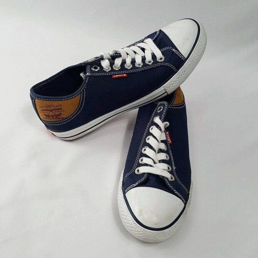 Levis Casual Comfort Canvas Sneakers Dark Blue 8